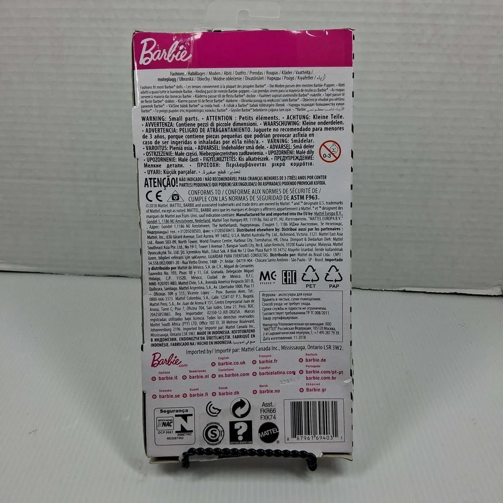 Barbie Batgirl Fashion Pack DC Comics Hooded Top Yellow Skirt‎ FXK74 2018 NEW